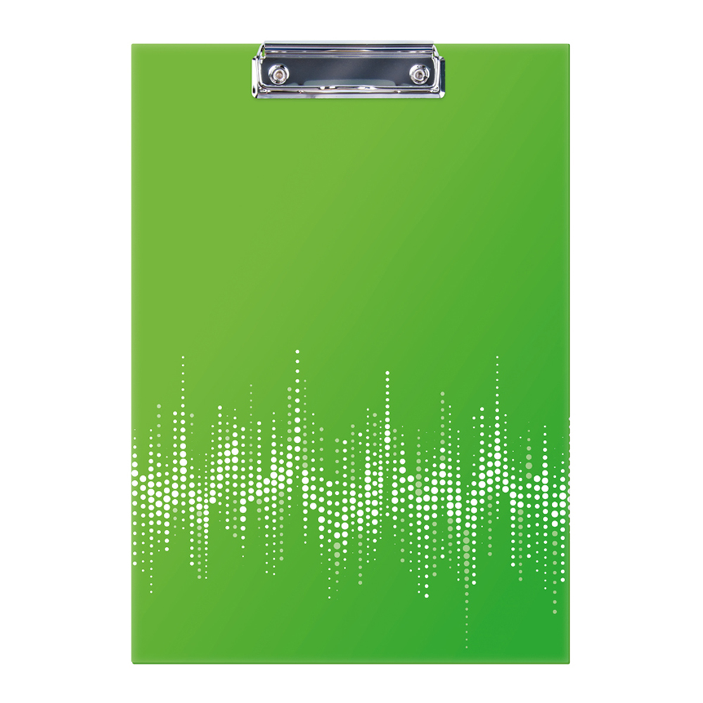 Планшет с зажимом Berlingo Neon А4 ламинированный неоновый зеленый - фото 1