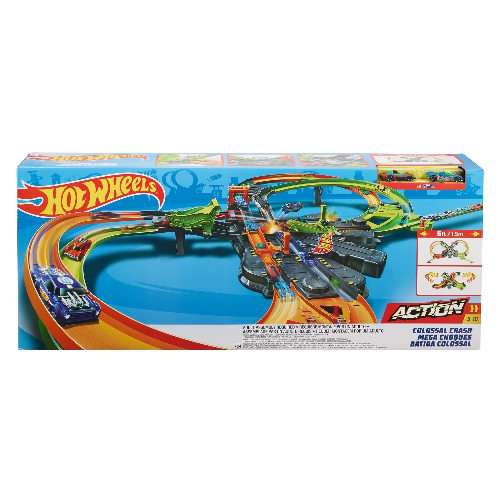 Конструктор трасс Hot Wheels Грандиозные столкновения GFH87 купить по цене  2999 ₽ в интернет-магазине Детский мир