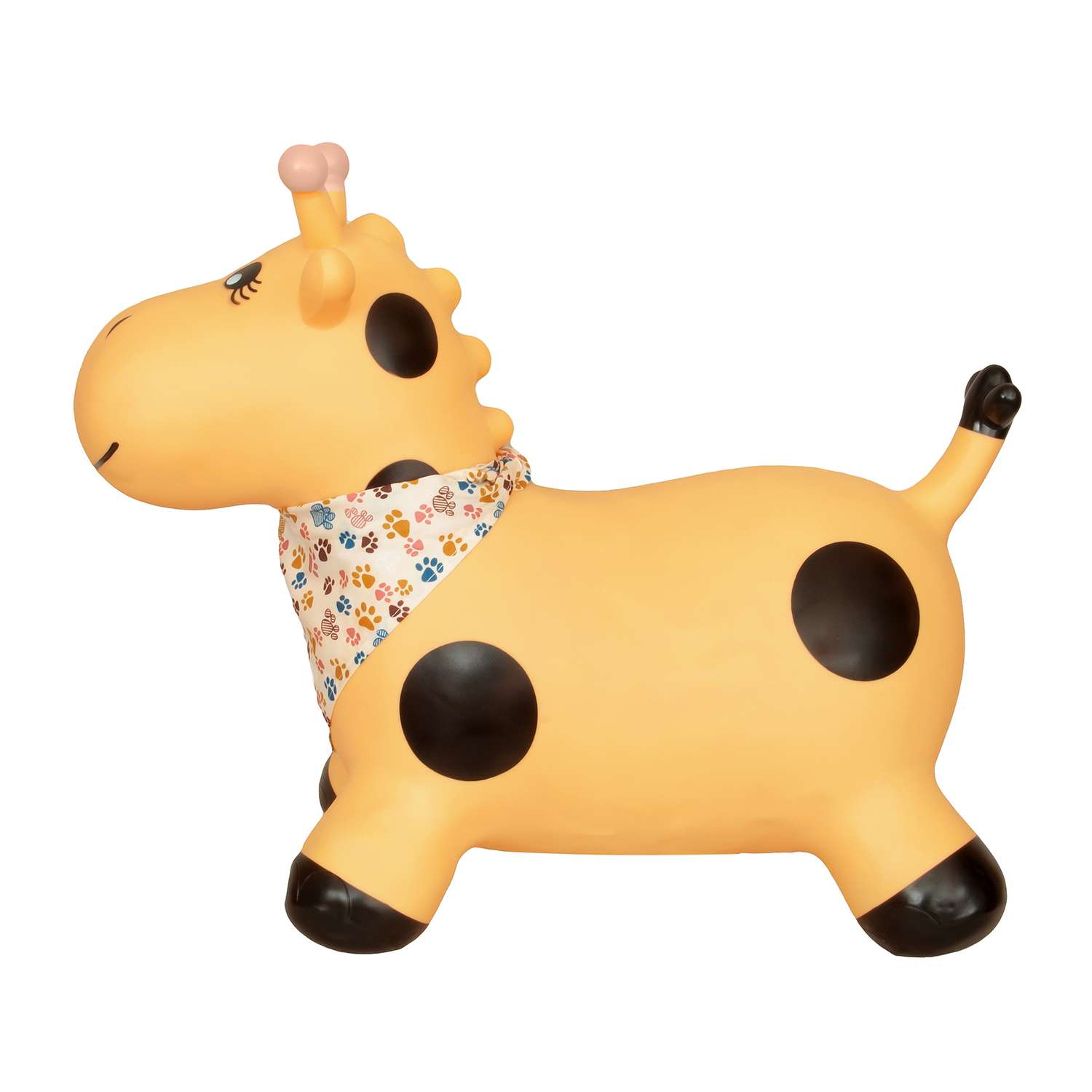 Прыгун надувной LAKO SPORT Желтый жираф Лола в комплекте с банданой - фото 9