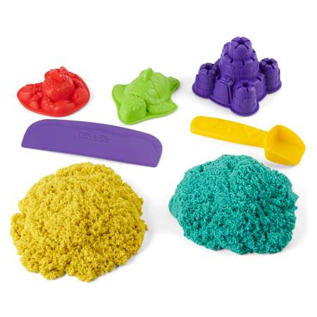 Набор для лепки Kinetic Sand Разноцветный замок с формочками 6060240