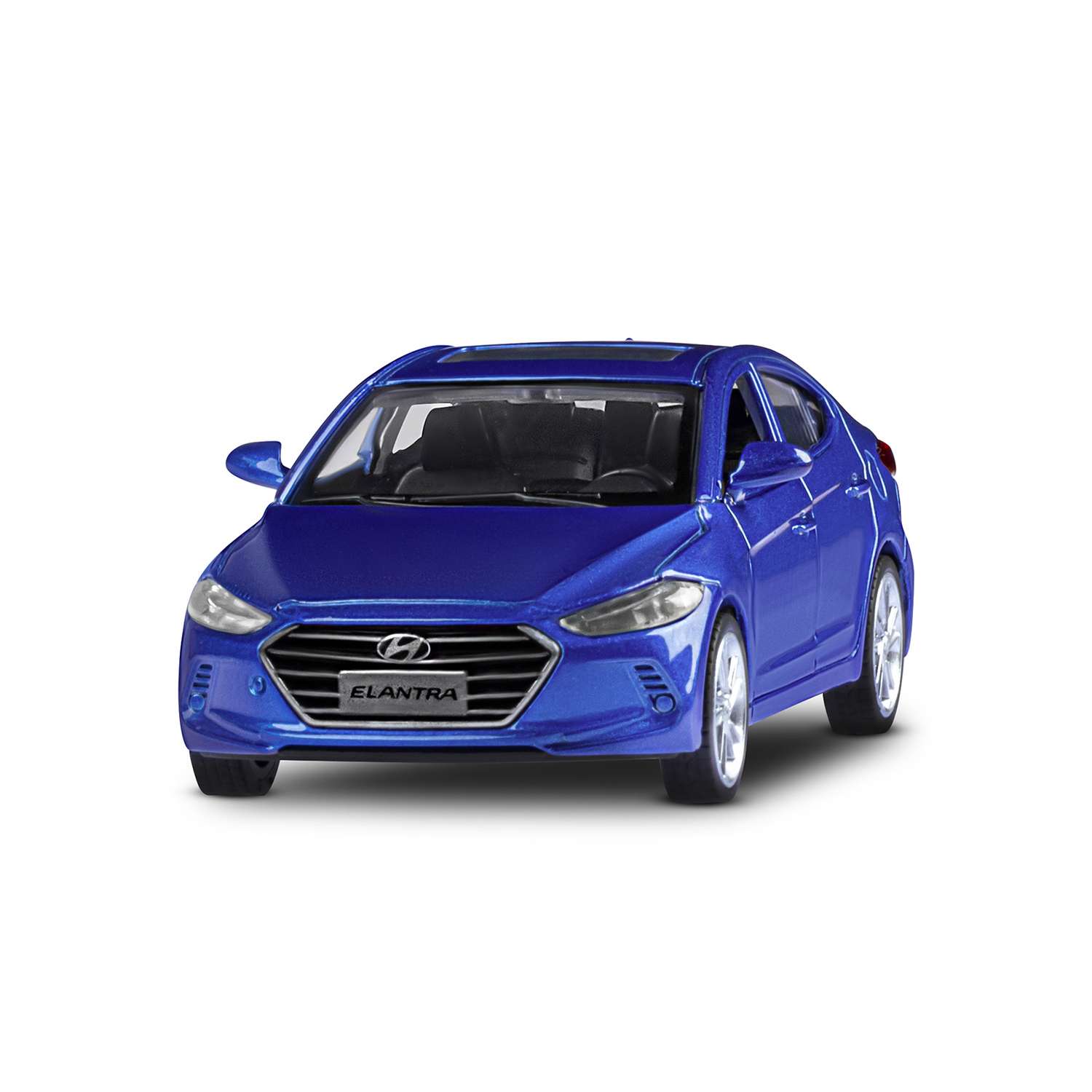 Машинка металлическая АВТОпанорама игрушка детская 1:40 Hyundai Elantra синий инерционная JB1251439 - фото 9