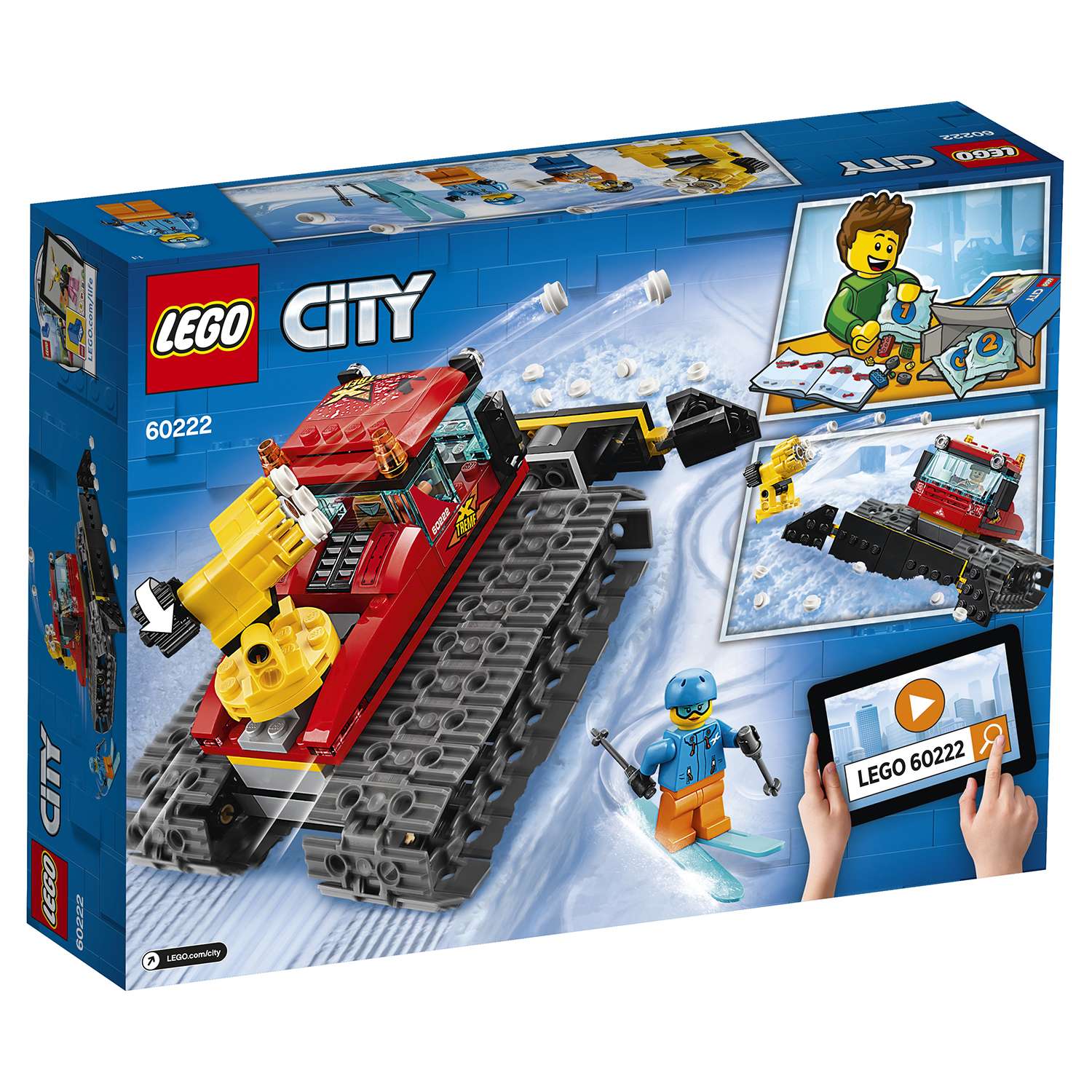 Конструктор LEGO City Great Vehicles Снегоуборочная машина 60222 - фото 3