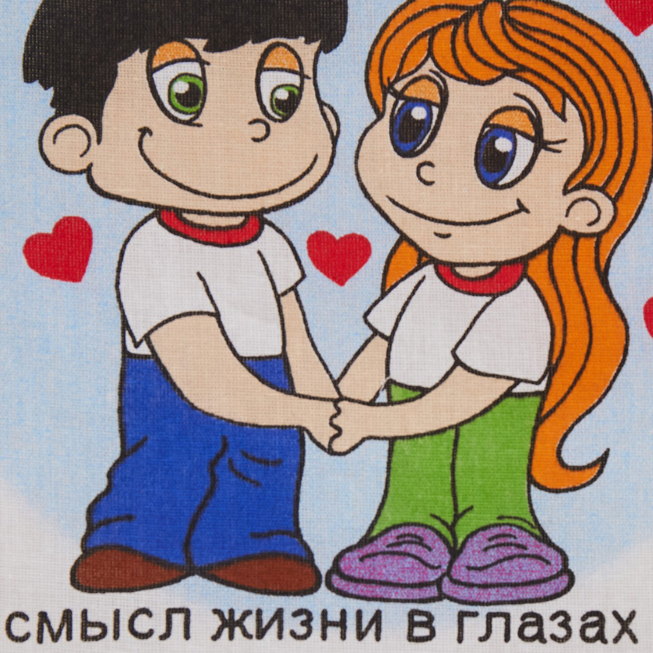 Пододеяльник Всё Себе Its LOVE бязь 145х215 см - фото 5