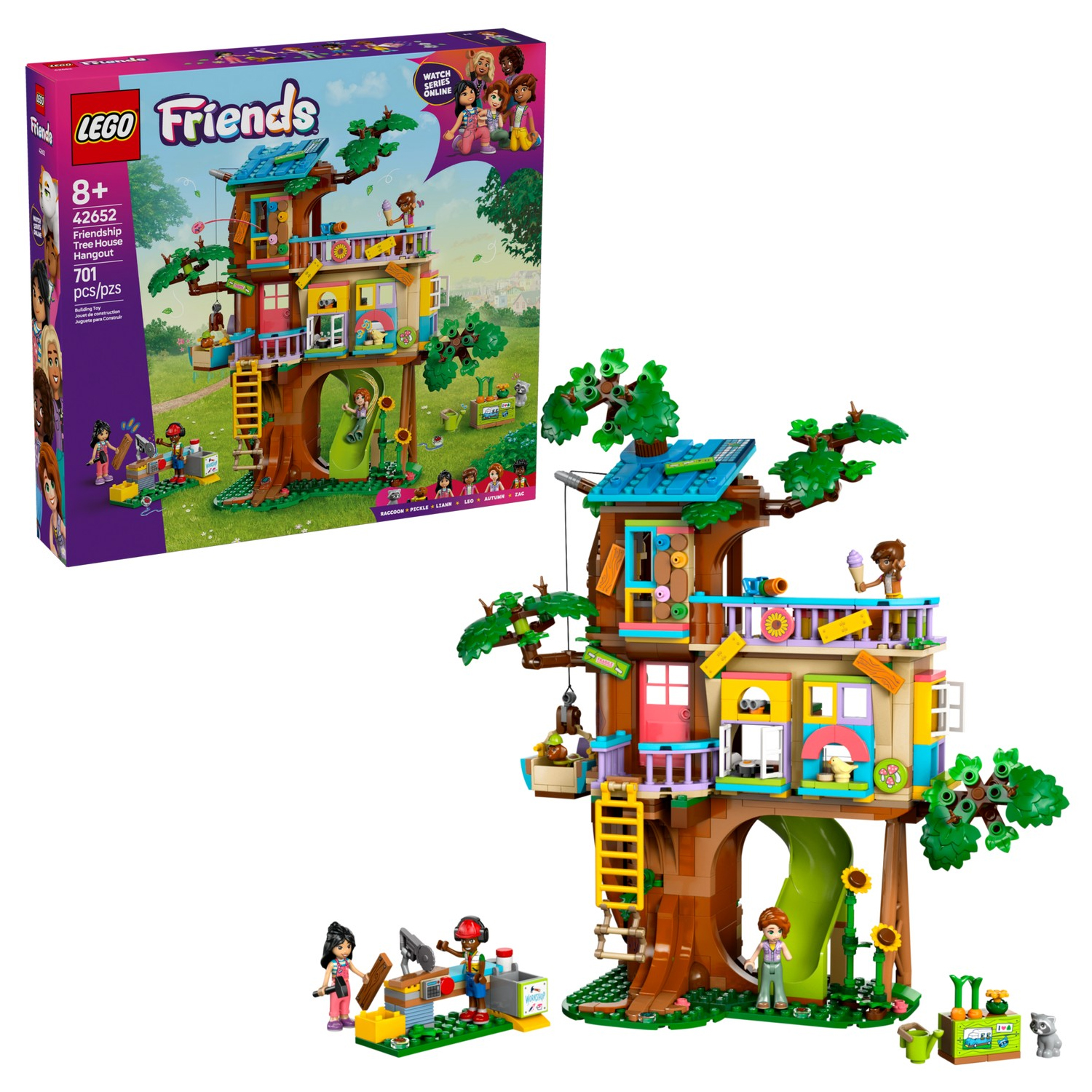 Конструктор детский LEGO Friends Вечеринка друзей в домике на дереве - фото 1