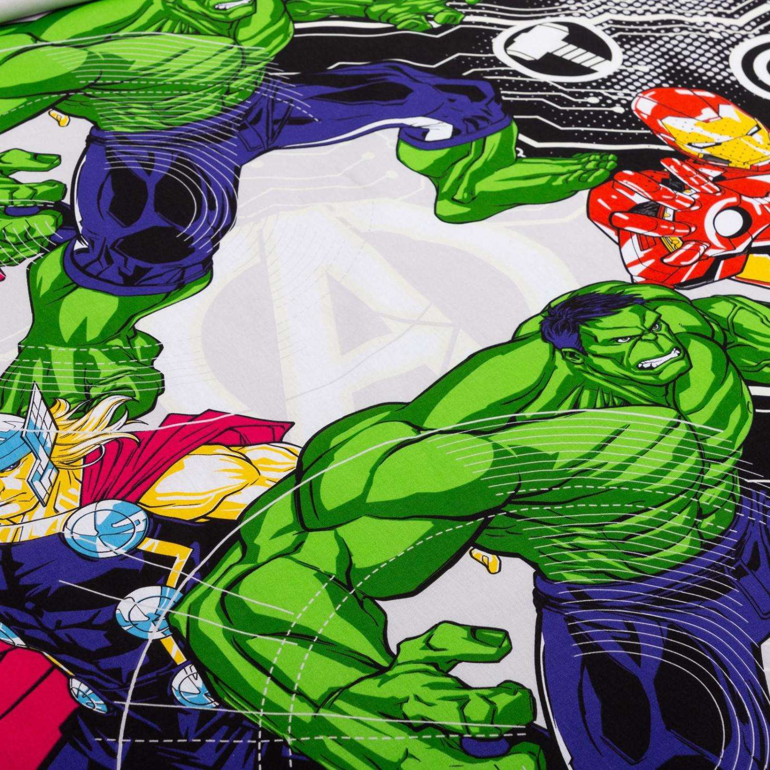Комплект постельного белья Marvel Neon Series Мстители - фото 3