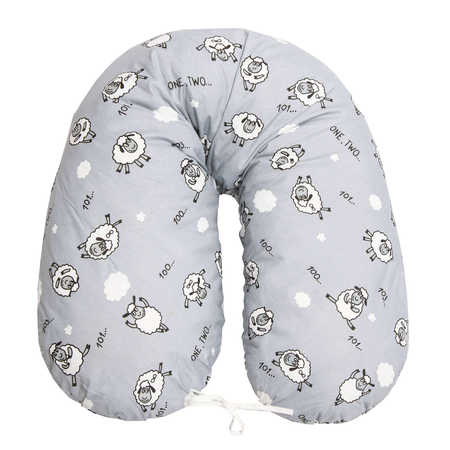 Подушка для беременных AmaroBaby Exclusive Soft Collection 170х25 см 101 Барашек - фото 3