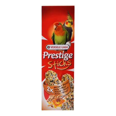 Лакомство для попугаев Versele-Laga Prestige средних Палочки с орехами и медом 70г 2шт