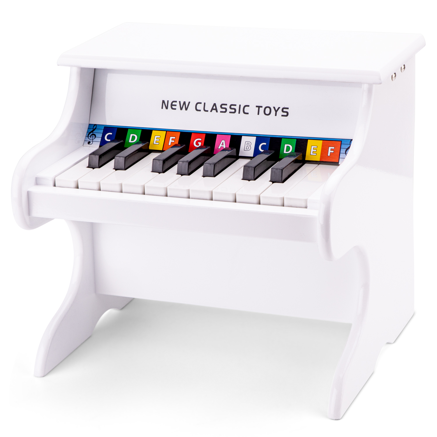 Пианино New Classic Toys 18 клавиш белое купить по цене 8926 ₽ в  интернет-магазине Детский мир