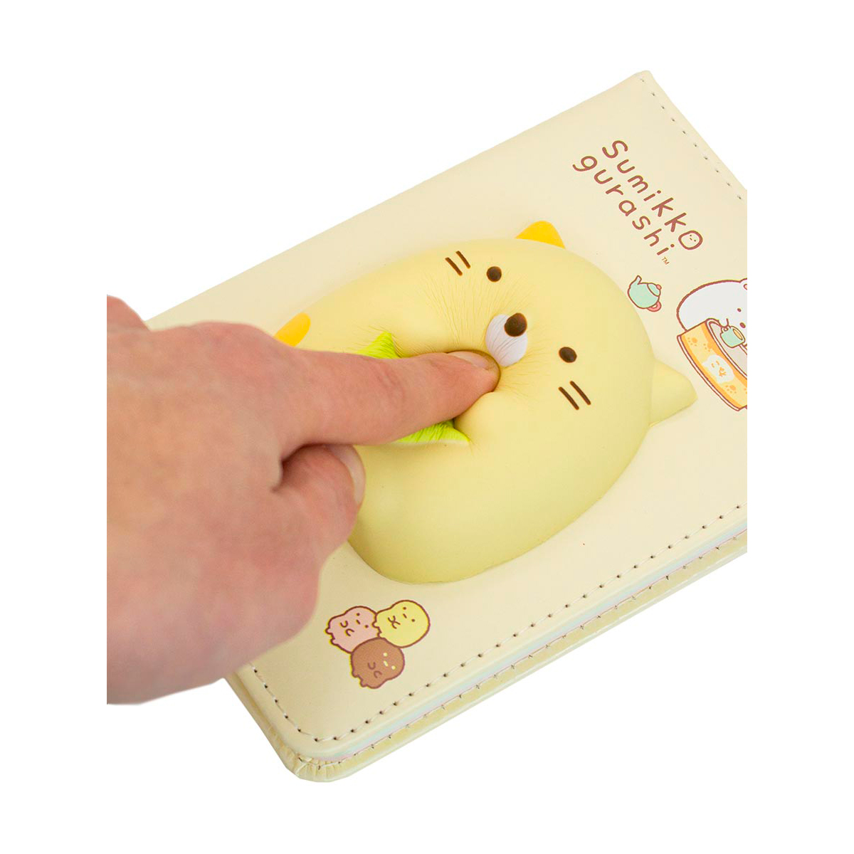 Блокнот со сквишем Михи-Михи sumikko Gurashi формат А6 желтый 3 - фото 3