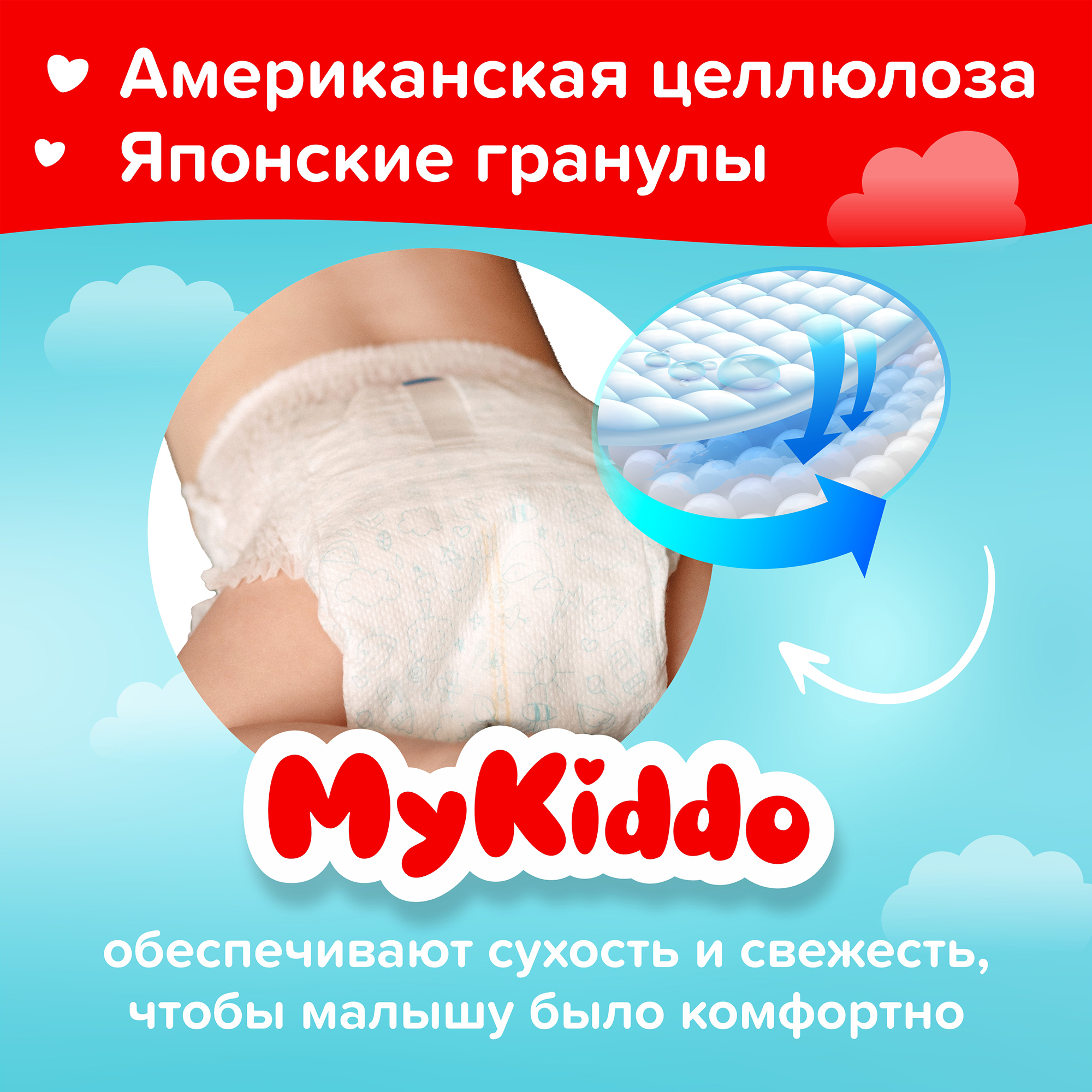 Подгузники трусики MyKiddo Classic XL 12-20 кг 34 шт