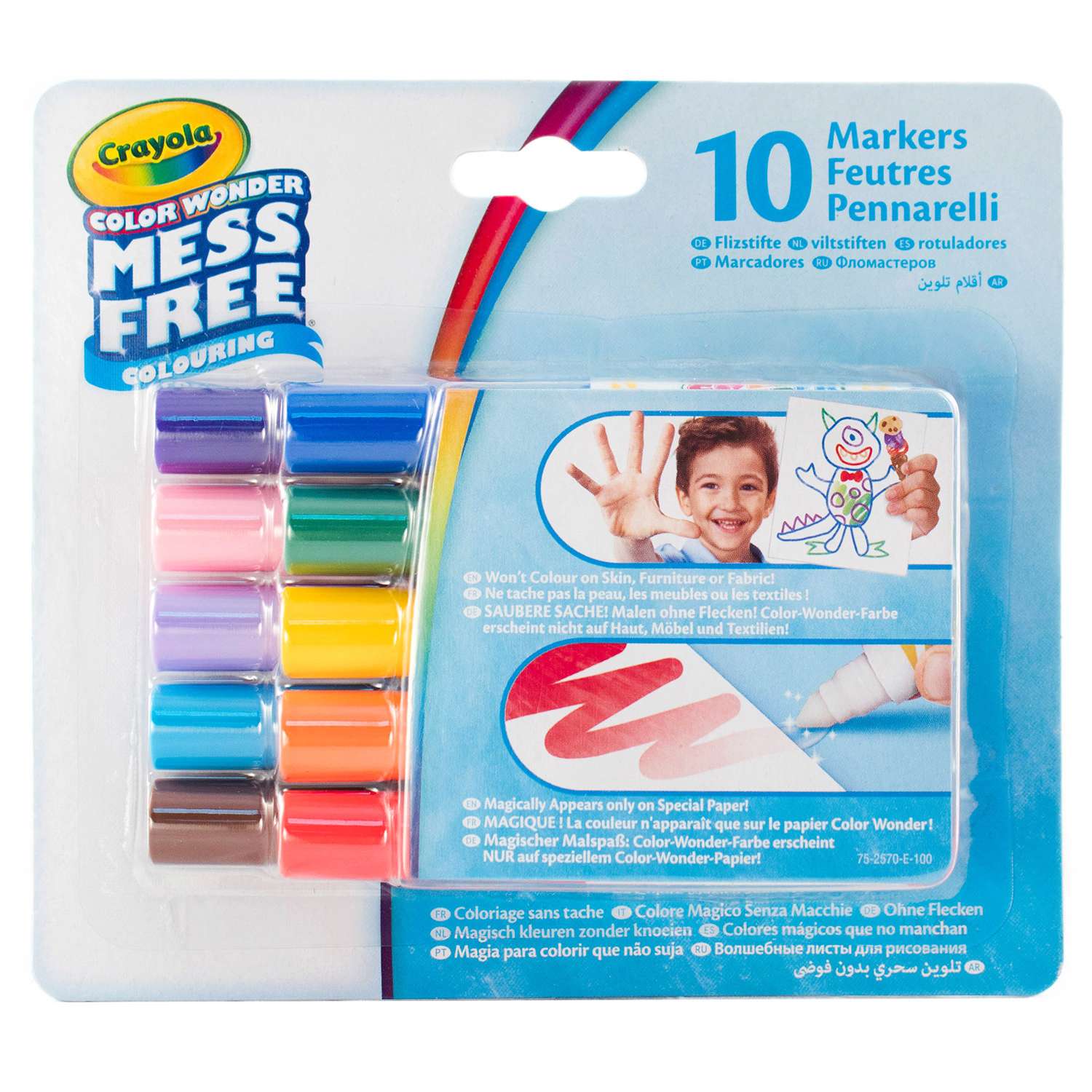 Мини-маркеры Crayola Color Wonder 10цветов 75-2570 - фото 5