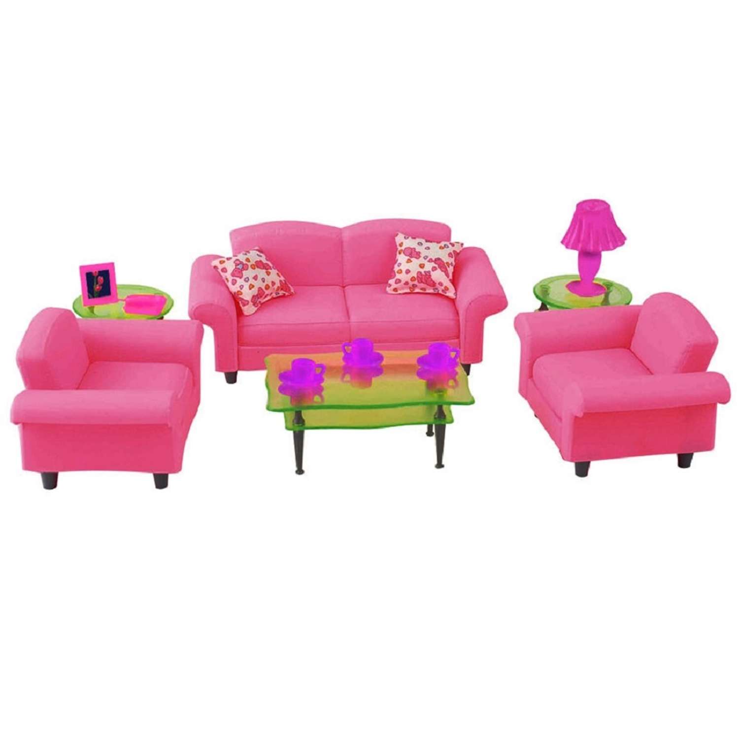 Набор мебели для кукол DollyToy Гостиная люкс DOL0803-015 - фото 1