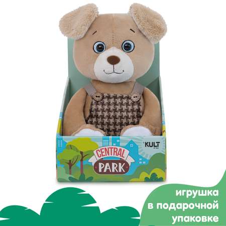 Мягкая игрушка KULT of toys Central park Собака Майк в комбинезоне цвет кофейный