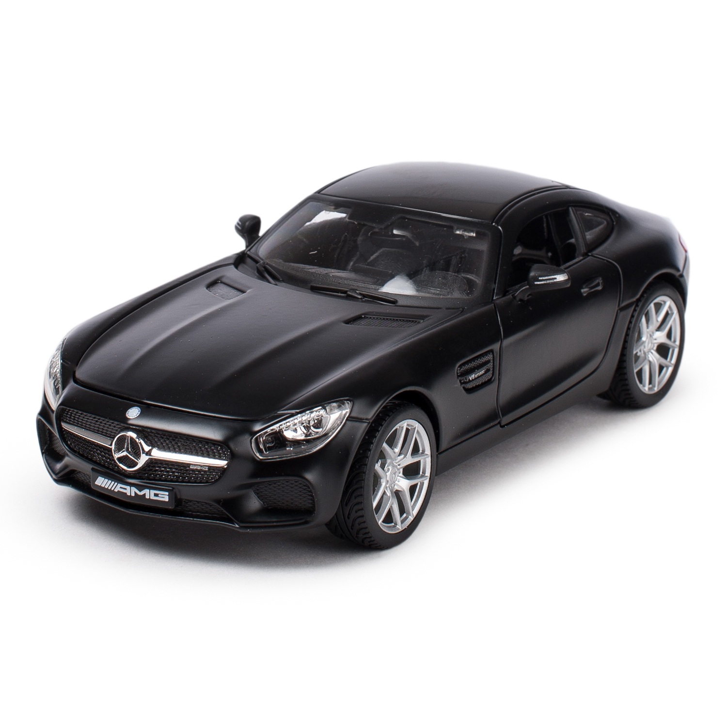 Машинка MAISTO 1:24 Mercedes AMG GT in Dull Черная 31134 купить по цене 499  ₽ в интернет-магазине Детский мир