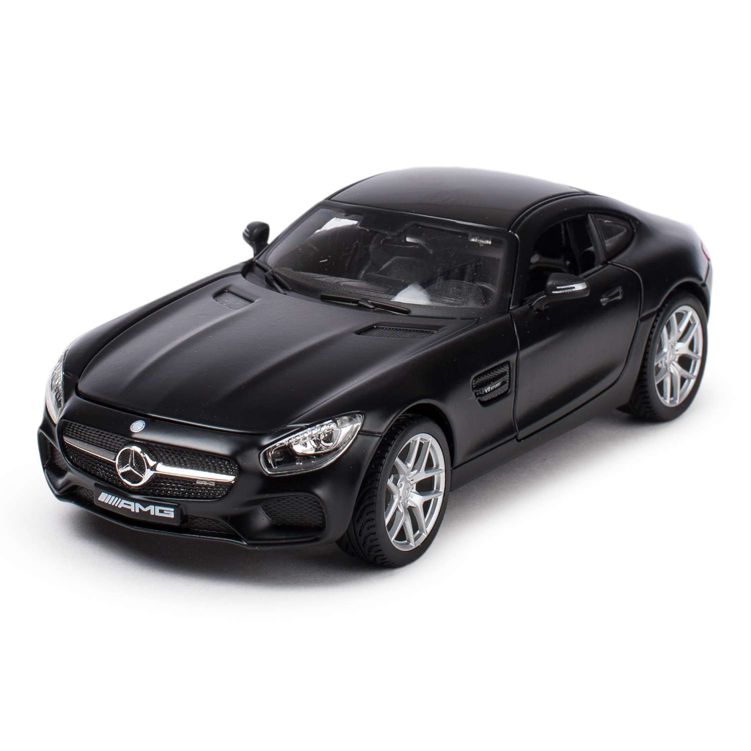 Машинка MAISTO 1:24 Mercedes AMG GT in Dull Черная 31134 31134 - фото 1