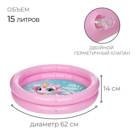 Бассейн надувной На волне Единорог