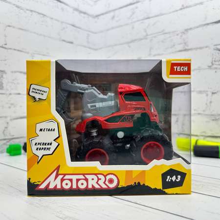 Автомобиль Motorro 1:43 инерционный красный