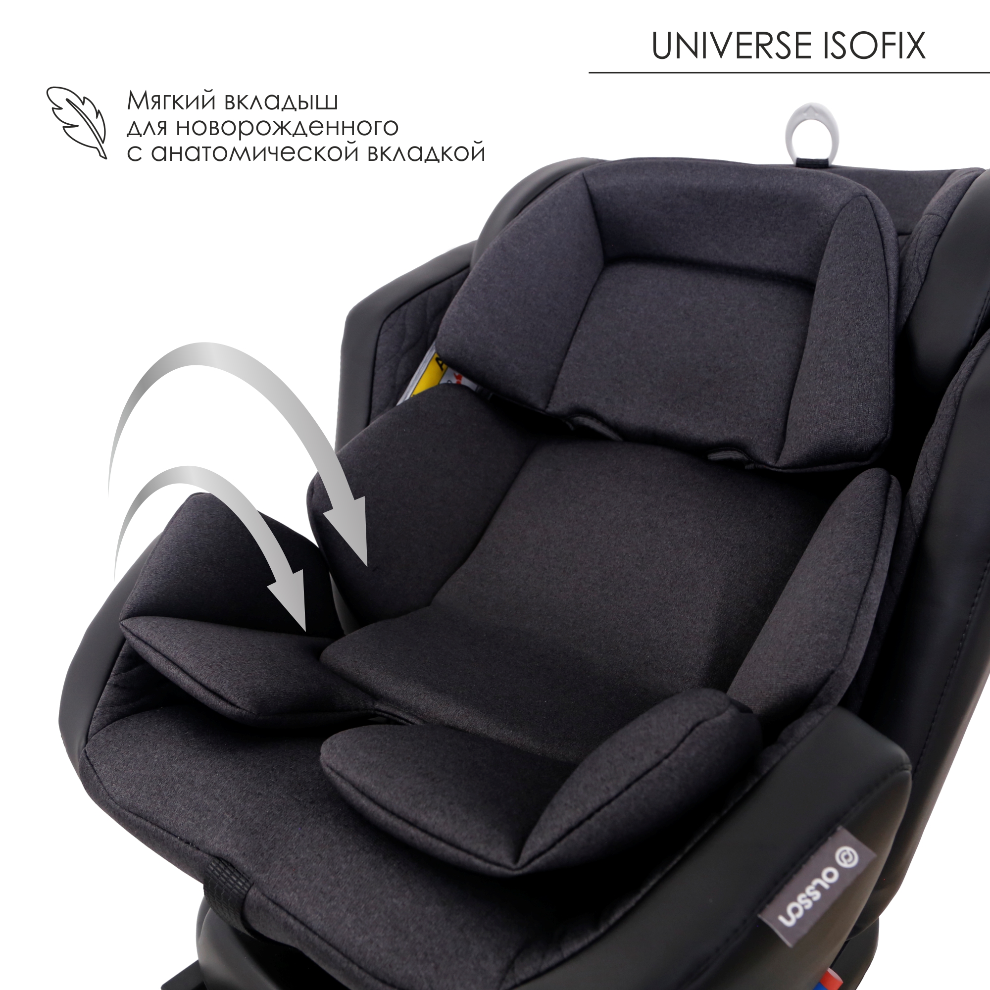 Автокресло Olsson Universe Black Isofix 0+/1/2/3 (0-36 кг) - фото 6