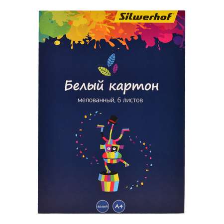 Картон Silwerhof Цветландия А4 мелованный 6л Белый 1102730