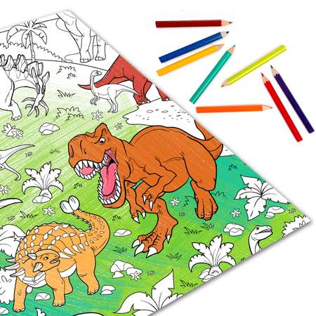 Раскраска Буква-ленд Эра динозавров Буква-ленд