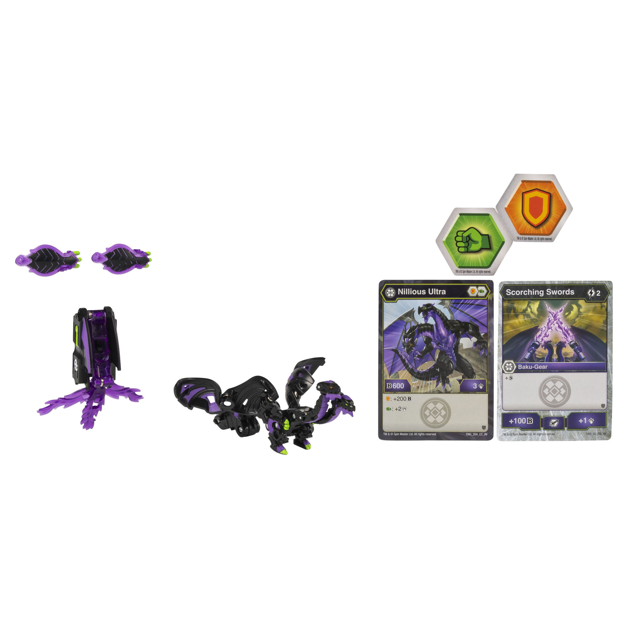 Набор игровой Bakugan Nillious с ультра усилением+карточки 6055887/20122504  купить по цене 299 ₽ в интернет-магазине Детский мир