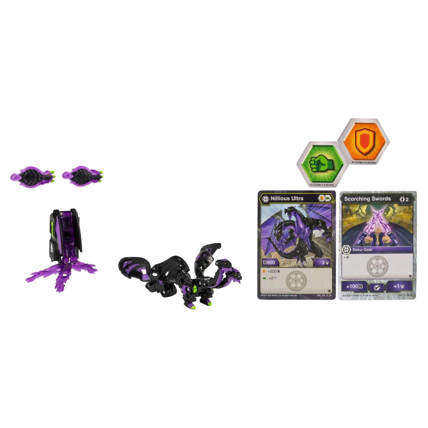 Набор игровой Bakugan Nillious с ультра усилением+карточки 6055887/20122504 - фото 1