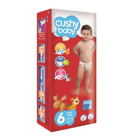 Подгузники детские CUSHY BABY Размер 6