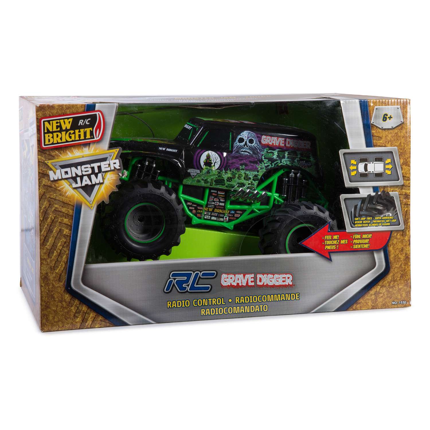 Машина р/у New Bright Monster Jam Grave Digger 1:15 - фото 2