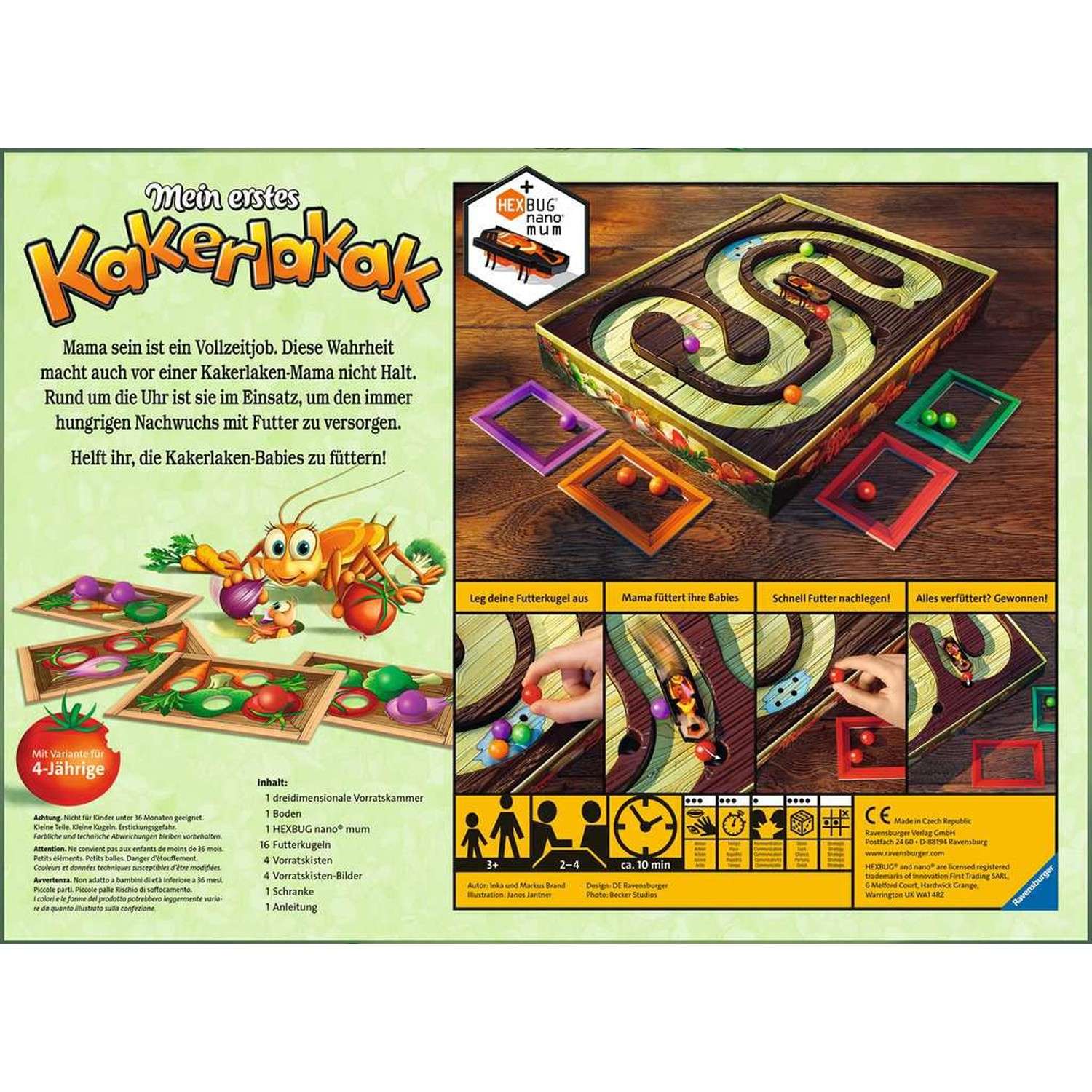 Игра настольная Ravensburger Моя первая Кукарача 20627 купить по цене 3228  ₽ в интернет-магазине Детский мир