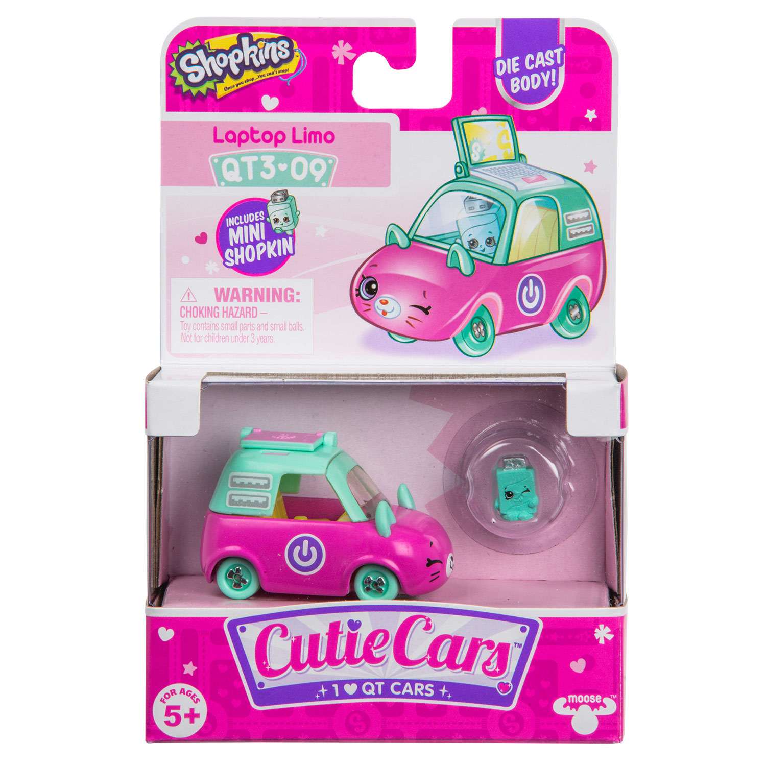 Машинка Cutie Cars с мини-фигуркой Shopkins S3 Лэптоп Лимо 57113 - фото 2