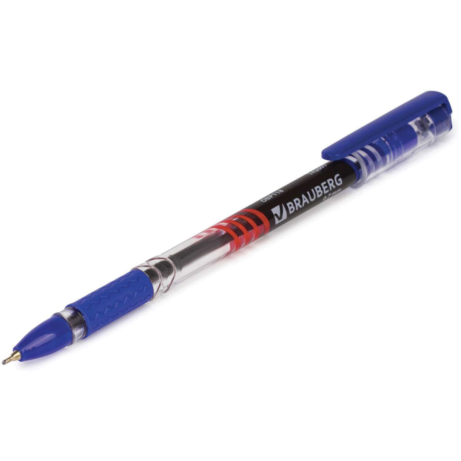 Ручки шариковые Brauberg Spark синие набор 12 штук - фото 7