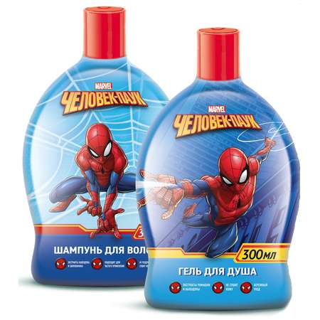 Набор подарочный Человек-Паук (Spider-man) шампунь 300мл+гель для душа 300мл 34931
