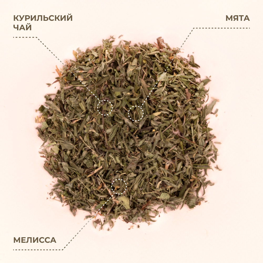 Напиток чайный Предгорья Белухи Курильский чай с мелиссой и мятой 60 г - фото 3