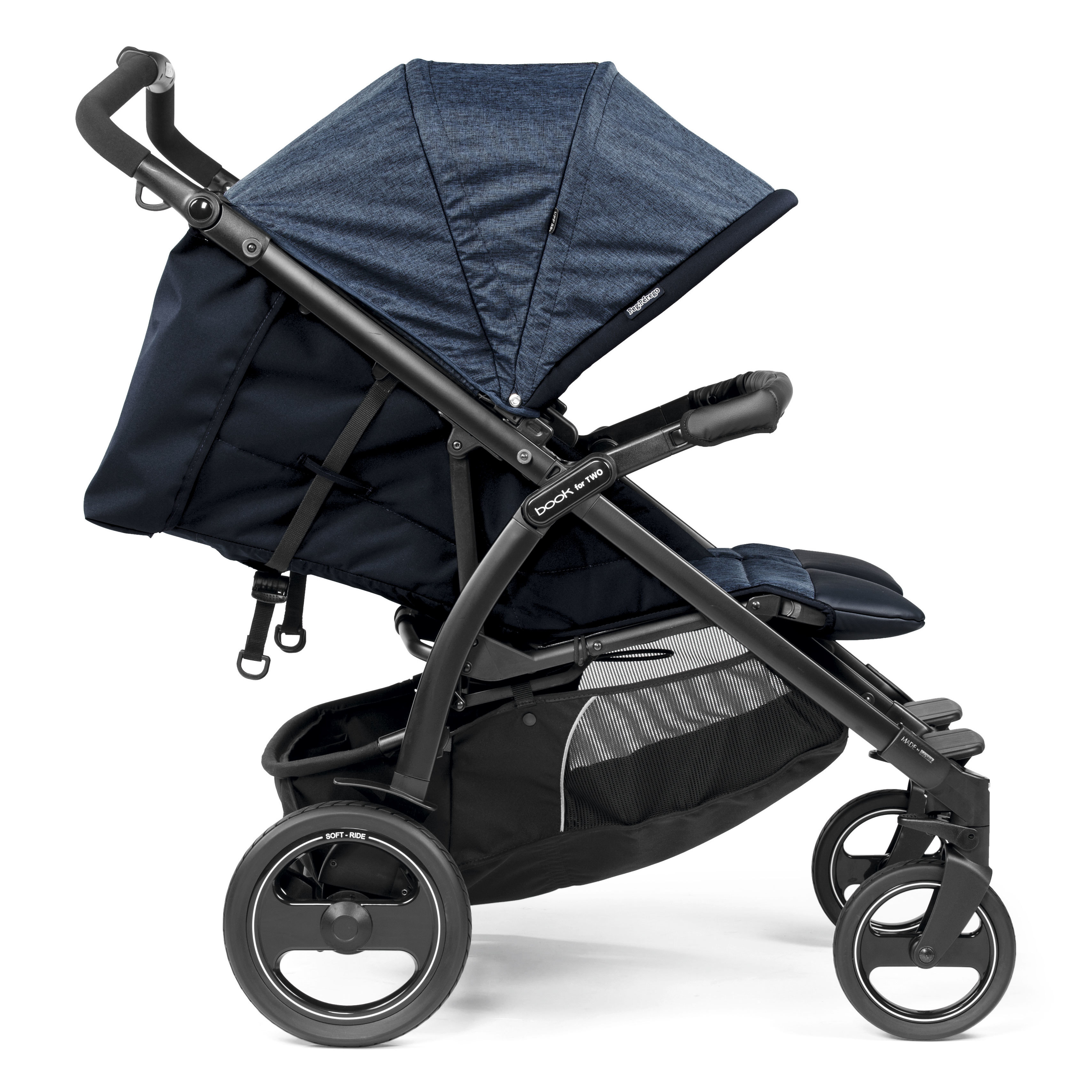 Коляска для двойни Peg-Perego Book For Two Indigo - фото 3