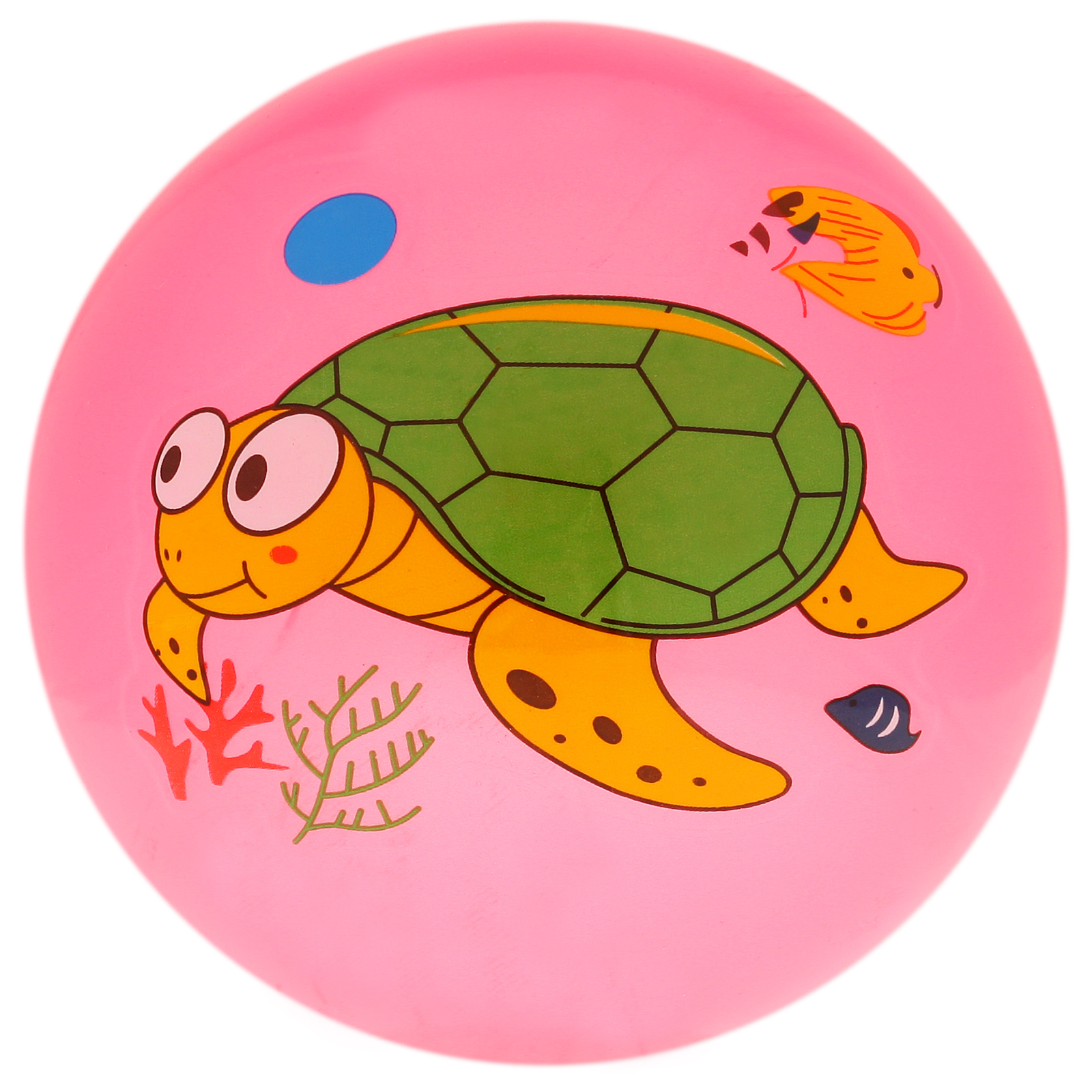 Мяч Zabiaka детский «Дельфинчики». d=25 см. 60 г. цвет розовый. принт - фото 1
