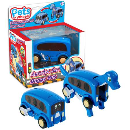 Игрушка Pets on wheels Автобус Динозавр