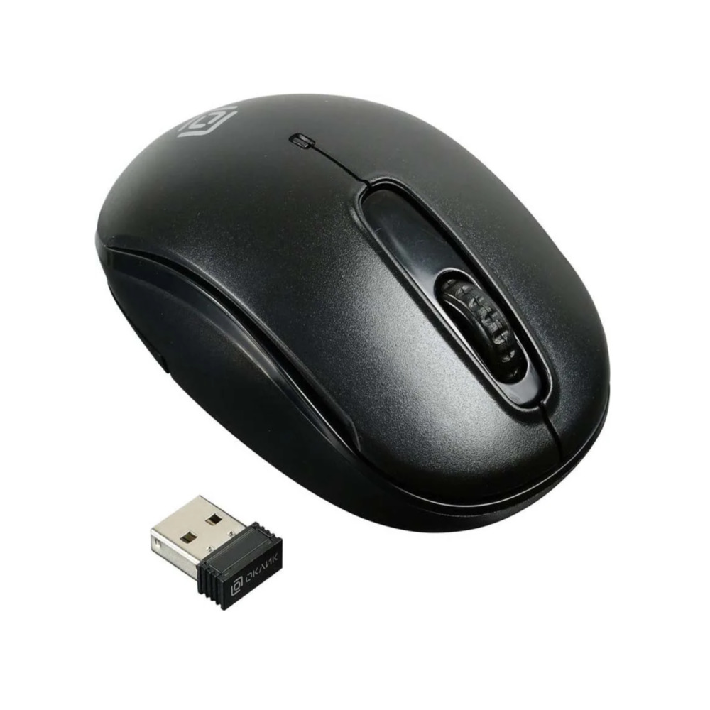 Мышь OKLICK 505MW черный оптическая (1000dpi) беспроводная USB (3but) - фото 1