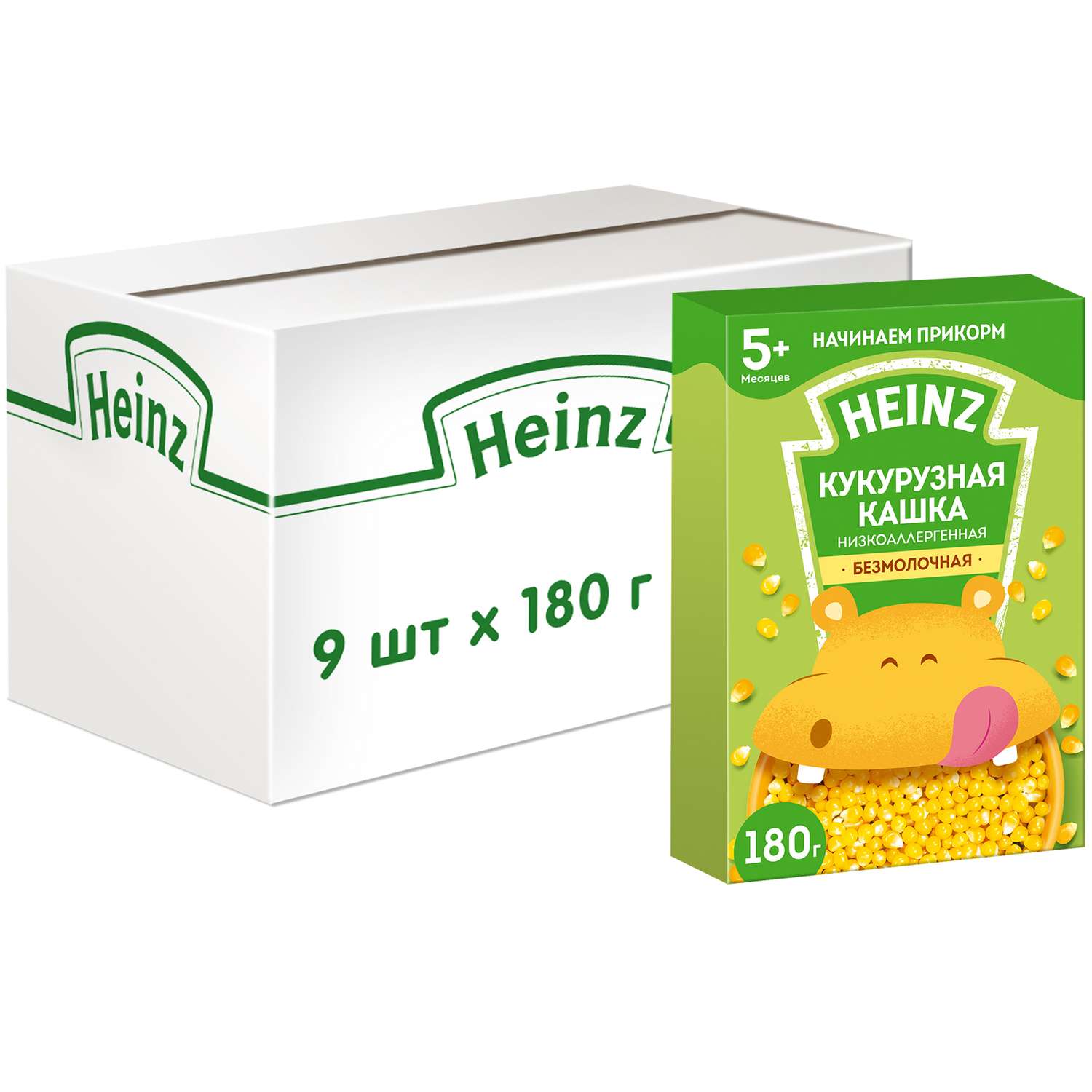 Каша безмолочная Heinz низкоаллергенная кукурузная 180г c 5месяцев - фото 7