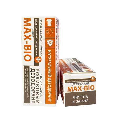 Натуральный дезодорант Max-F Deodrive MAX-BIO природные квасцы и ромашка
