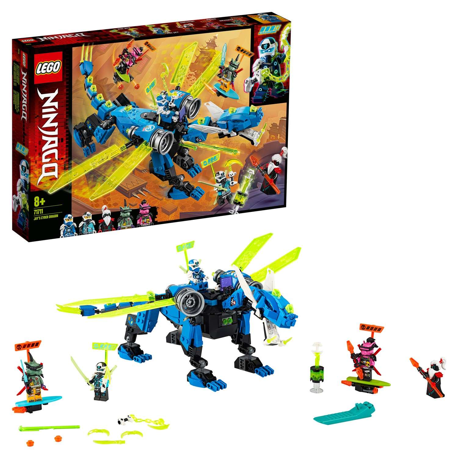 Конструктор LEGO Ninjago Кибердракон Джея 71711 - фото 1