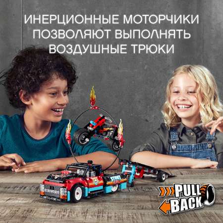 Конструктор LEGO Technic Шоу трюков на грузовиках и мотоциклах 42106