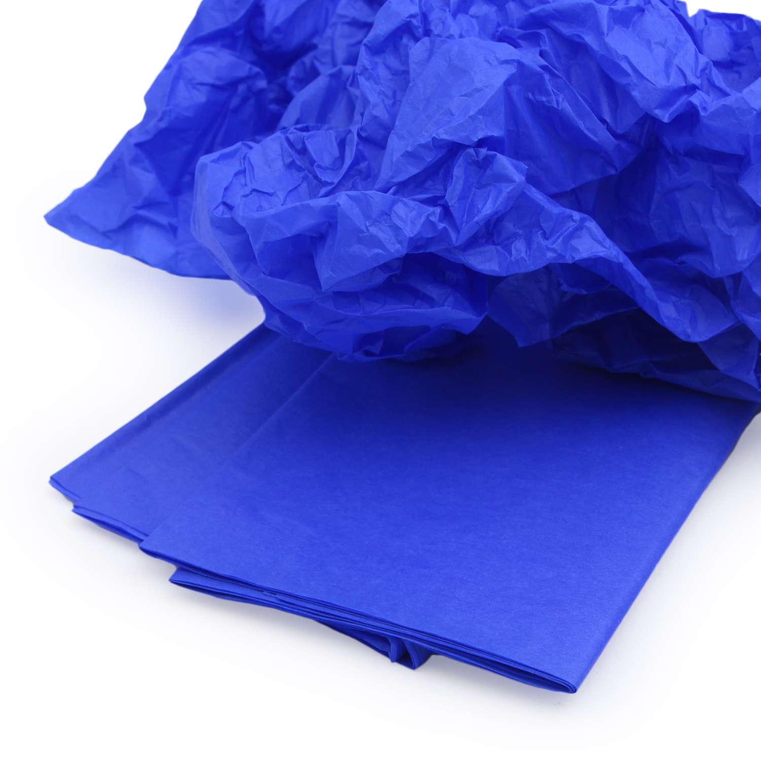 Бумага Astra Craft тишью тонкая для упаковки подарков цветов и творчества 50х70см 5 шт FT-31 ультрамарин - фото 2