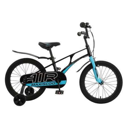 Детский двухколесный велосипед Maxiscoo Air стандарт 18 черный аметист