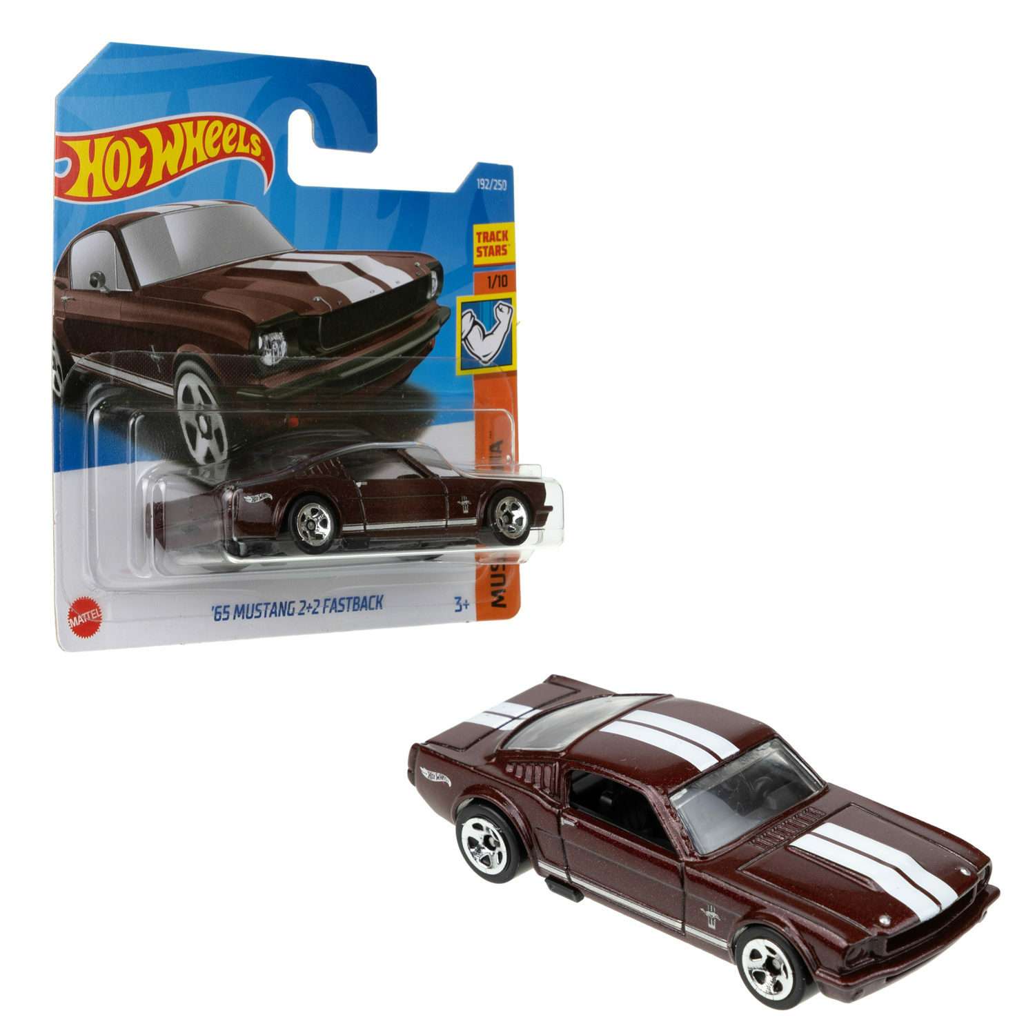 Коллекционная машинка Hot Wheels 65 Mustang 2+2 fastback 5785-103 - фото 1