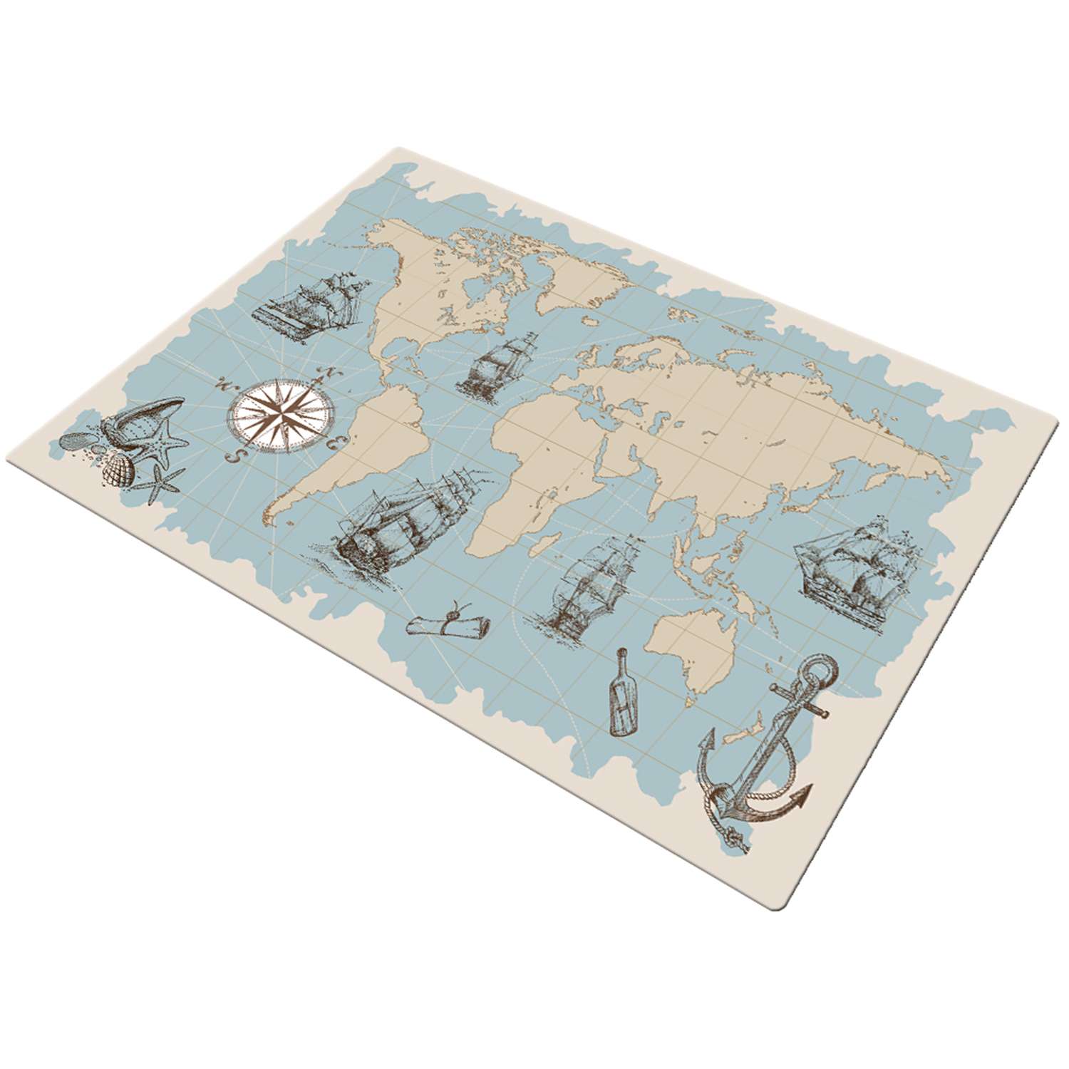 Коврик детский Тами-Текс Карта мира 1.5х2 - фото 1