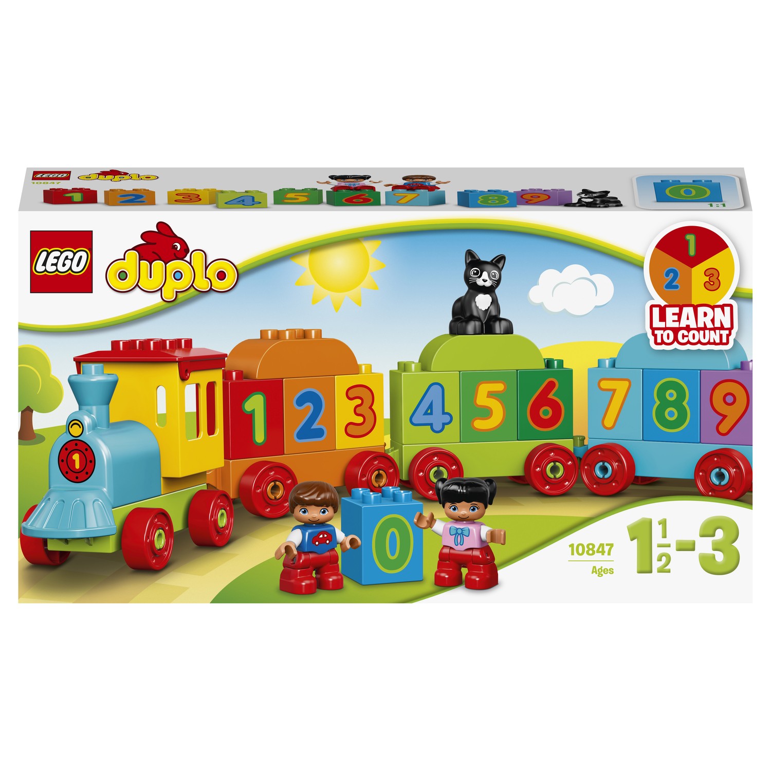 Конструктор LEGO DUPLO My First Поезд «Считай и играй» (10847) купить по  цене 499 ₽ в интернет-магазине Детский мир