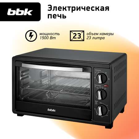 Духовка электрическая BBK OE2343M черный объем 23 л мощность 1500 Вт