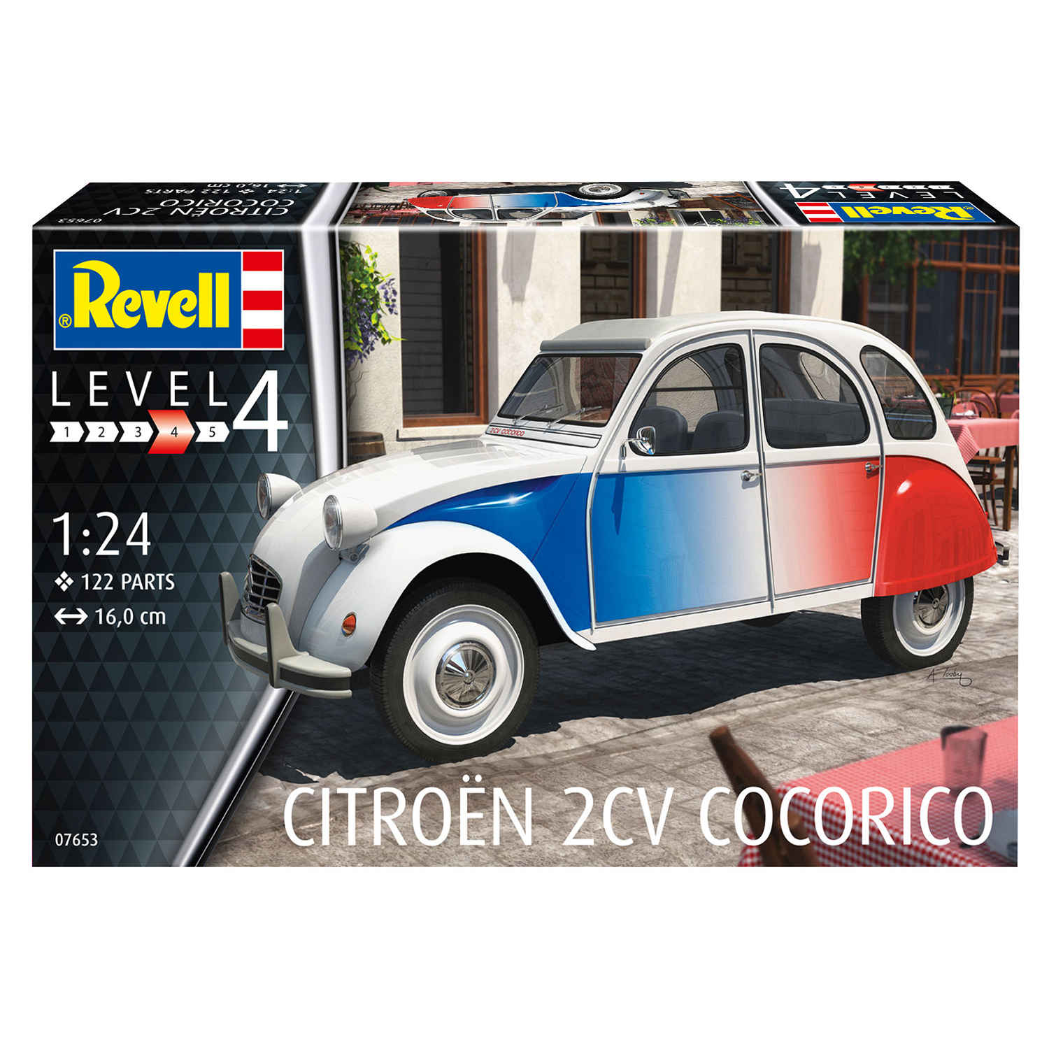 Сборная модель Revell Микролитражный автомобиль Citroen 2 CV Cocorico 07653 - фото 5