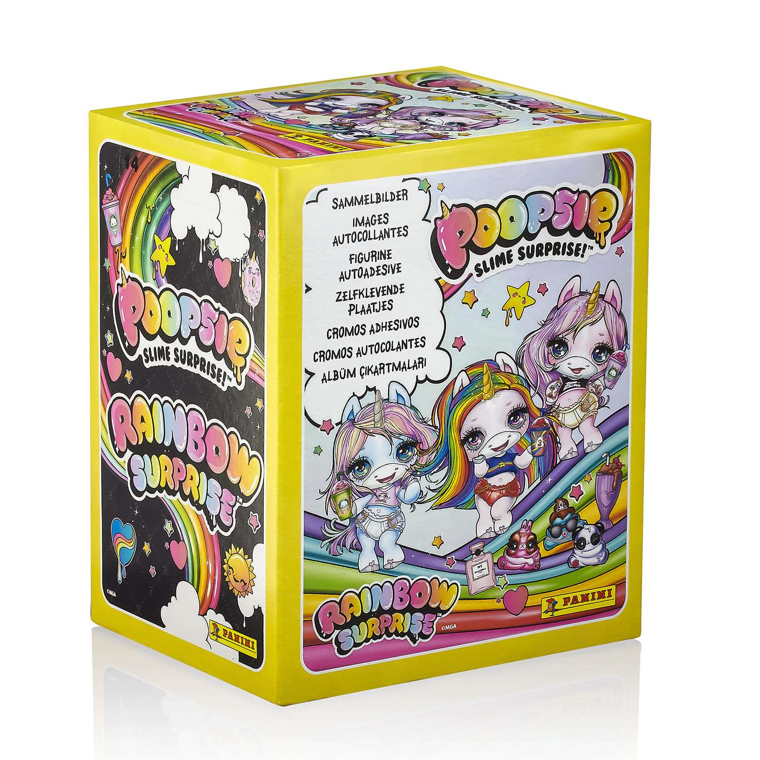 Бокс с наклейками Panini Poopsie rainbow surprise 50 пакетиков - фото 2