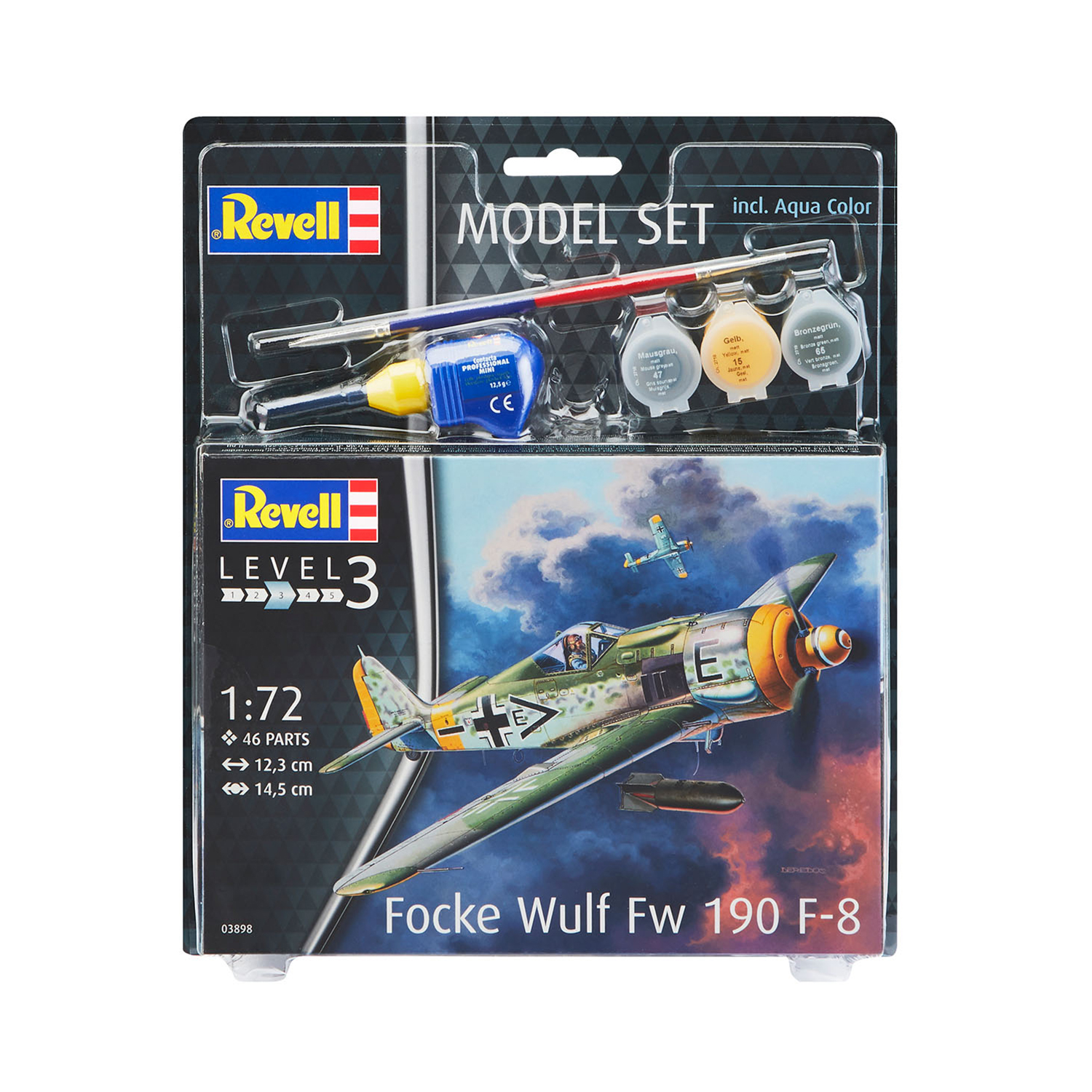 Сборная модель Revell Истребитель Focke Wulf Fw190 F-8 63898 - фото 3